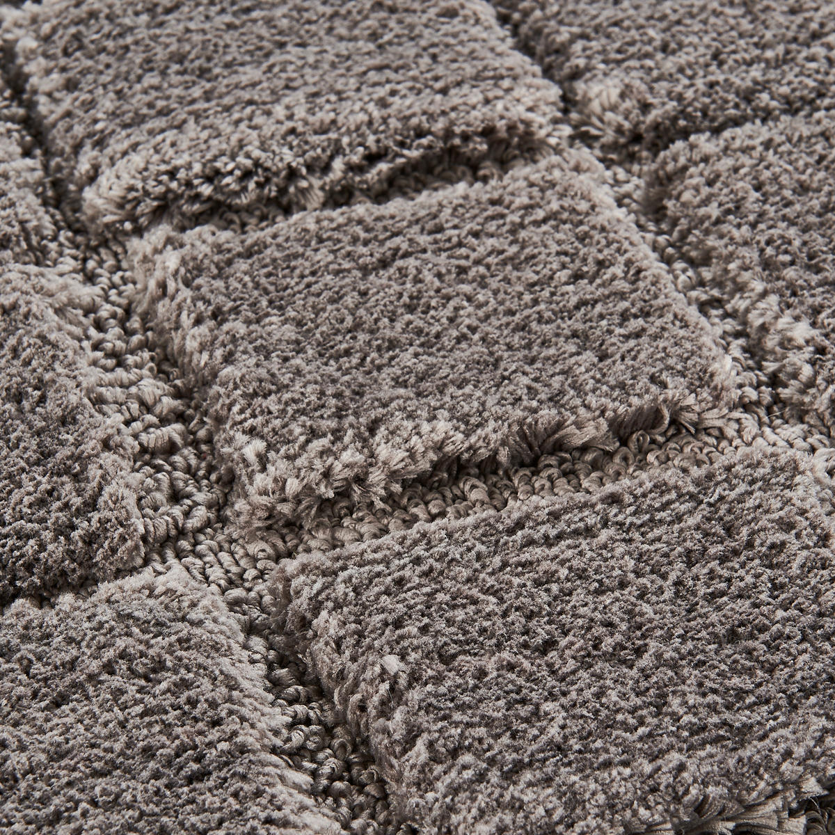 Badematte Badematte_Paul 60x90cm Karo anthr. - anthrazit (60,00/90,00cm) - Tuffi
