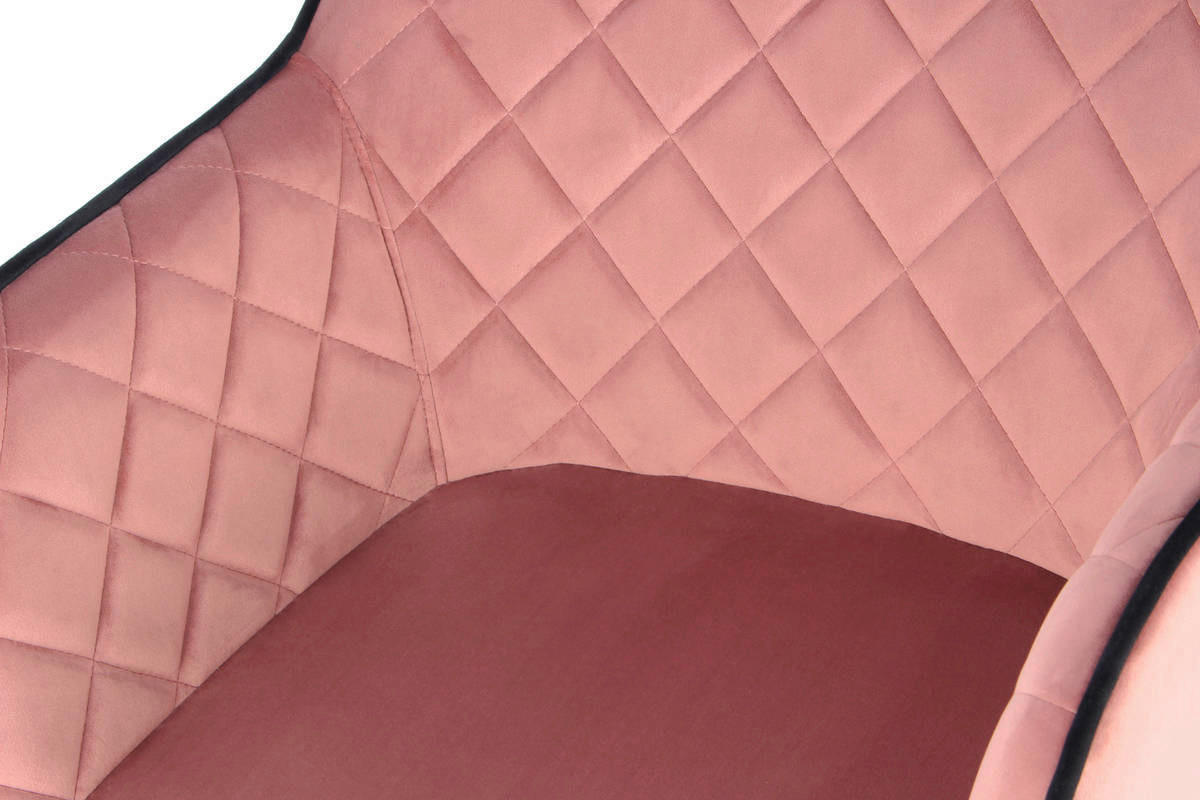 Stuhl Amino 500 rosa Microfaser B/H/T: ca. 58,5x86x61 cm Amino 500 - schwarz/rosa (58,50/86,00/61,00cm) - 360 Living