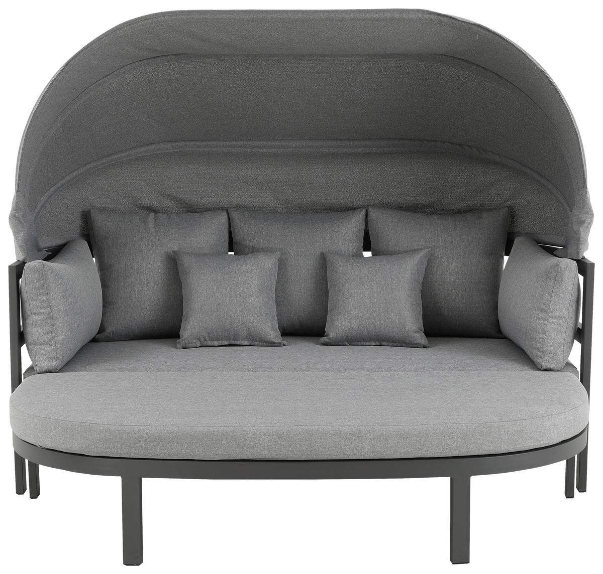 POCOline Gartensitzgruppe Barbados hellgrau Stahl Barbados - hellgrau/grau - POCOline