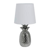 Näve Leuchten Keramik-Tischleuchte NV3150642 Chrom Keramik H/D: ca. 45x23 cm E14 1 Brennstellen Ananas - Chrom (23,00/45,00cm) - Näve Leuchten