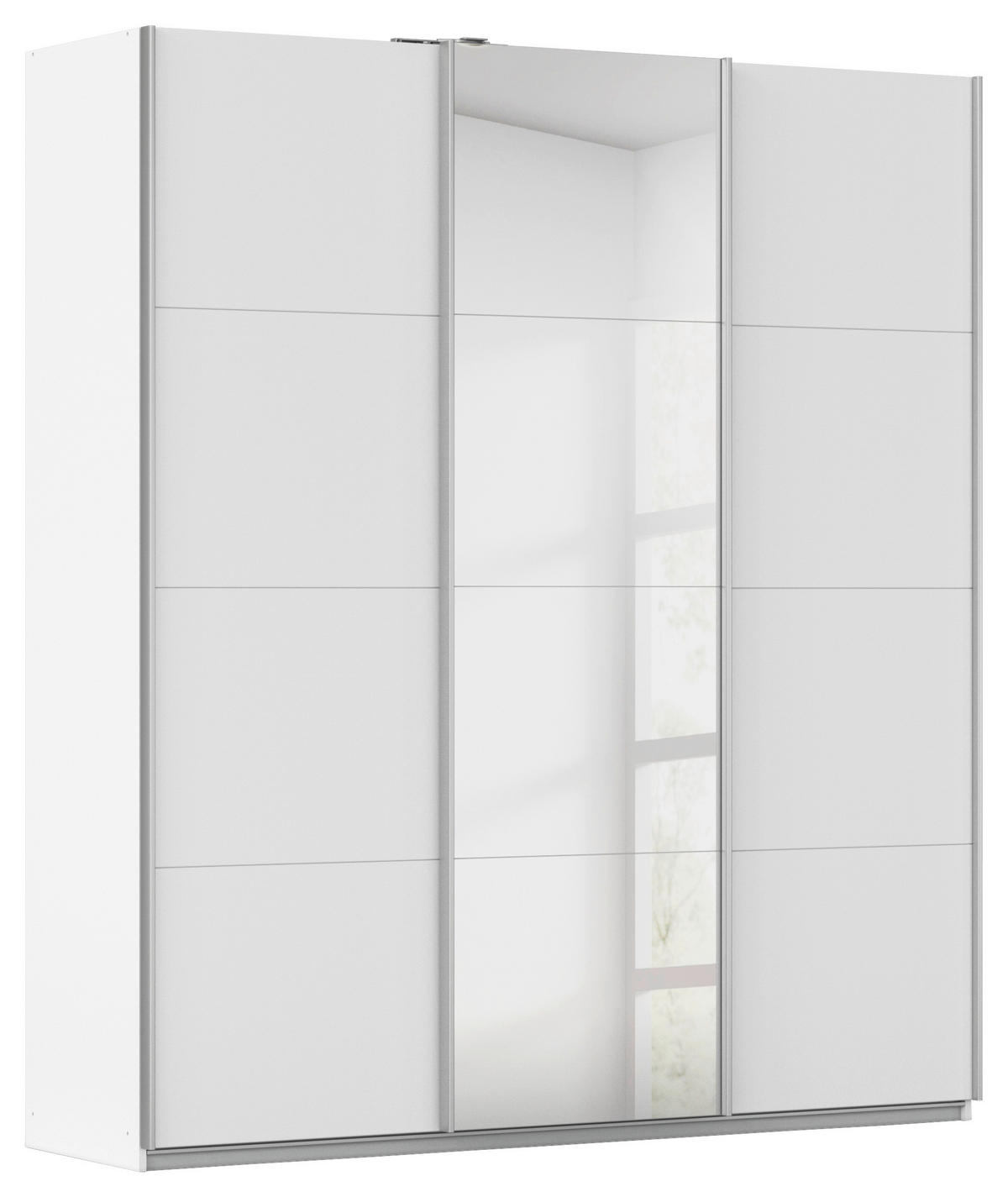 Kleiderschrank Kulmbach Alpinweiß B/H/T: ca. 203x229x62 cm Kulmbach - Alpinweiß/Alu (203,00/229,00/62,00cm)