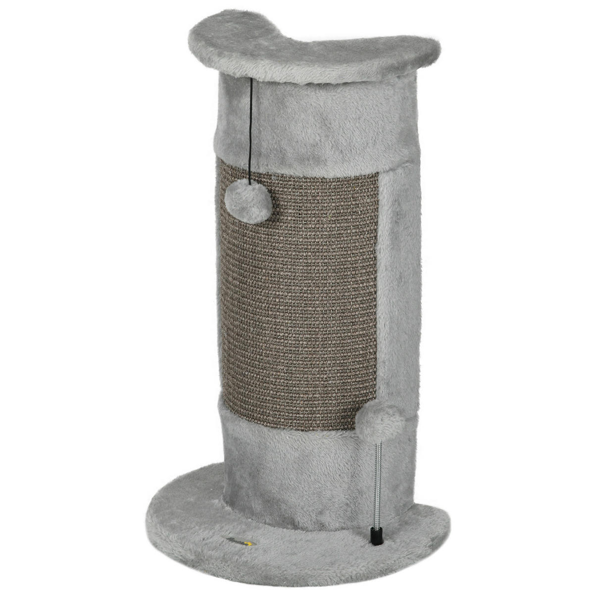 PawHut Kratzbaum grau Polypropylen B/H/L: ca. 25,5x34x58 cm Kratzbaum - grau (58,00/25,50/34,00cm) - PawHut