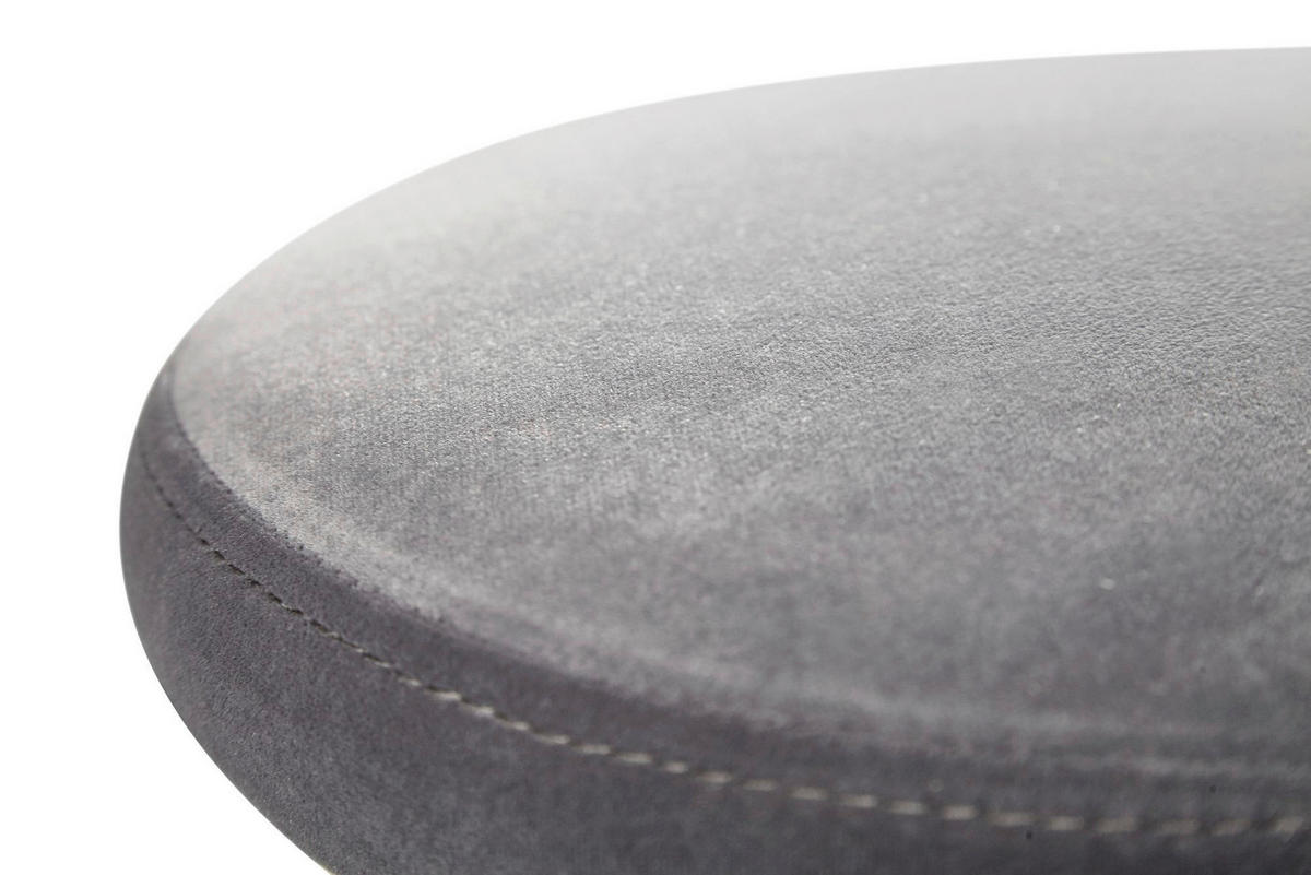 Barhocker grau Polyester B/H/T/D: ca. 40x79x40x35 cm Barhocker - schwarz/grau (40,00/79,00/40,00cm) - Wohnling