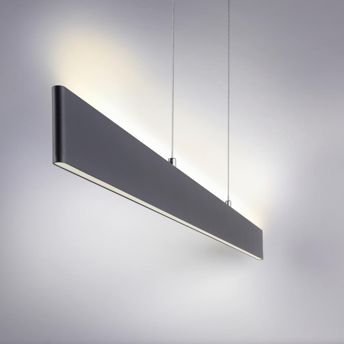 Paul Neuhaus LED-Pendelleuchte NILA 2548-13 anthrazit weiß Kunststoff Metall B/H/T: ca. 121x120x6 cm 2.0 Brennstellen NILA - weiß/anthrazit (121,00/120,00/6,00cm) - Paul Neuhaus