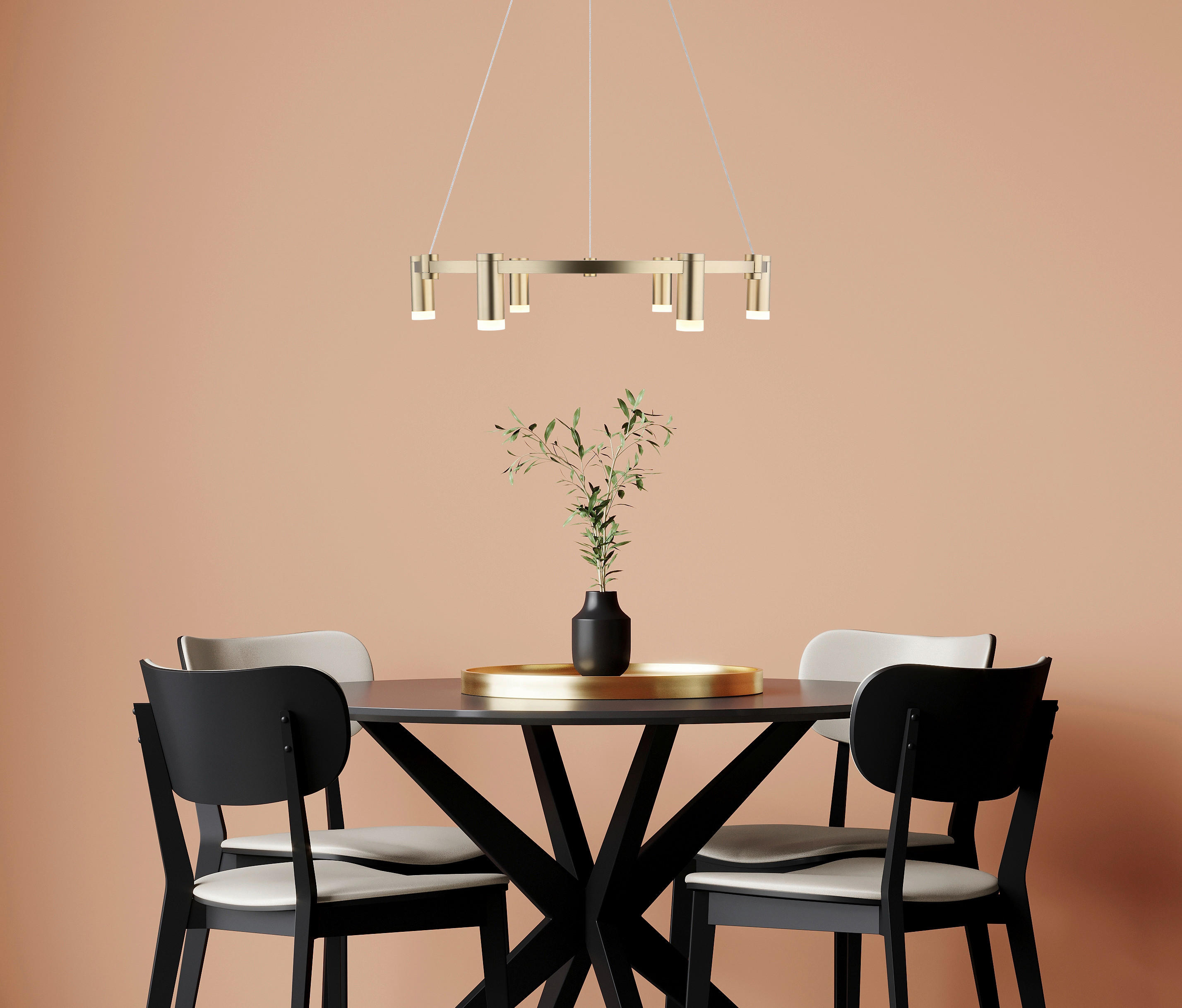 GLOBO Hängeleuchte Opal gold Acryl Aluminium Metall H/D: ca. 120x62 cm 1.0 Brennstellen Castela - gold/Opal (62,00/120,00cm) - GLOBO