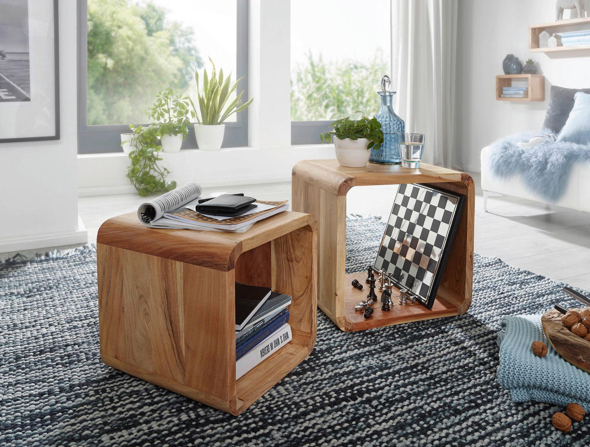 Regal 2er-Set. natur 2er-Set. - natur - Wohnling