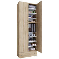 Schuhschrank Lona weiß B/H/T: ca. 70x200x39 cm Lona - weiß (70,00/200,00/39,00cm) - VCM Möbel