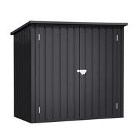 HOGGAR Gerätehaus Arya anthrazit B/H/L: ca. 147x134x86 cm Arya - anthrazit (86,00/147,00/134,00cm) - HOGGAR