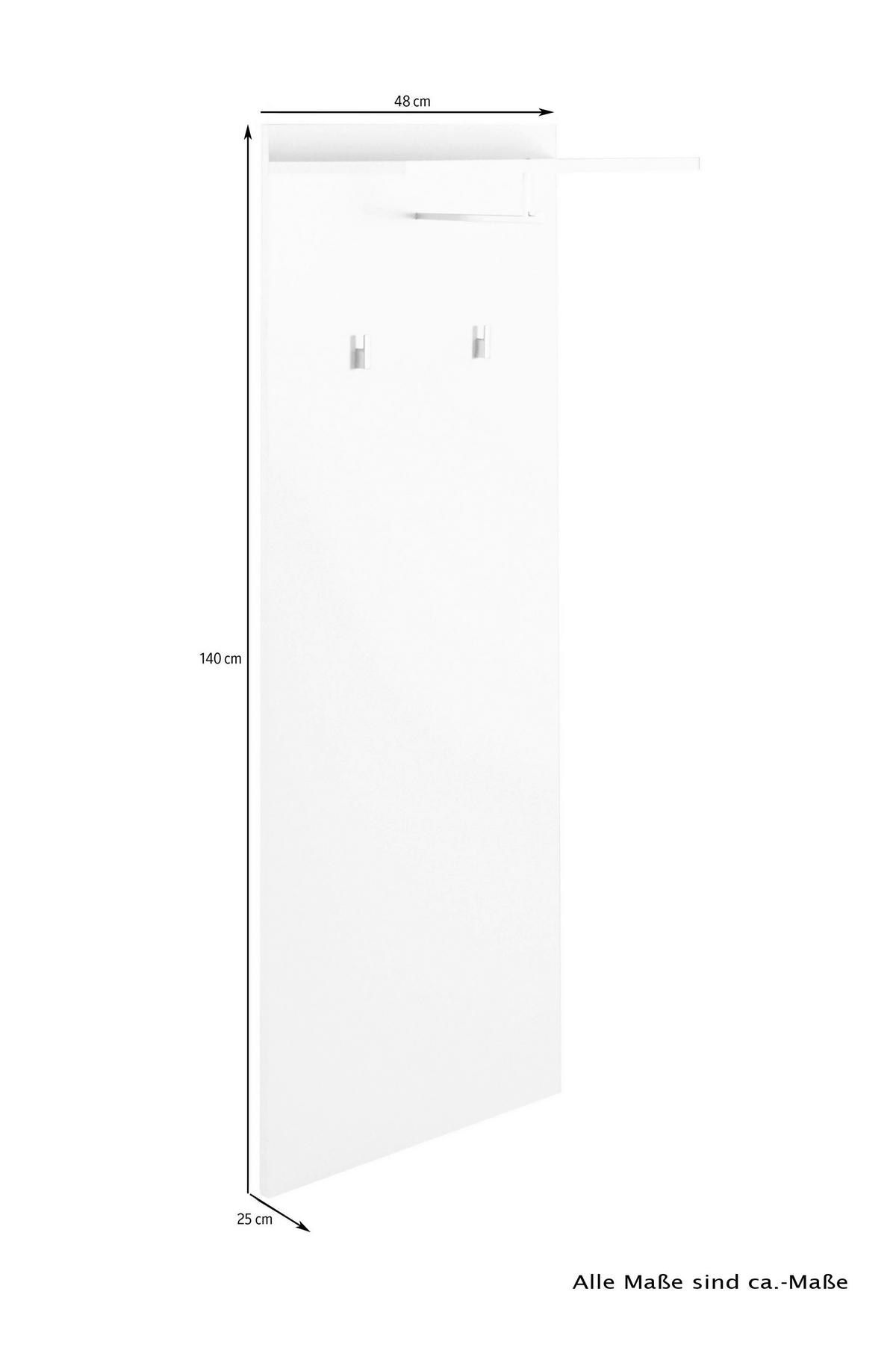 Wandpaneel JAKOB Eiche Nachbildung Holzwerkstoff B/H/T: ca. 48x140x28 cm JAKOB - Eiche (48,00/140,00/28,00cm) - byLIVING