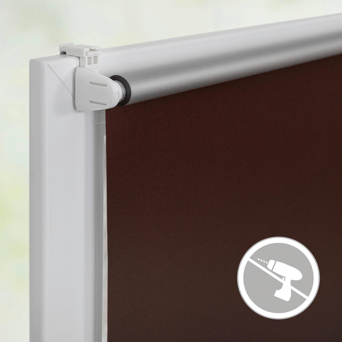Thermo Klebe-/Klemmrollo Verdunklungsqualität braun B/L: ca. 70x150 cm Rollo_Thermo_VD_Klemmfix - braun (70,00/150,00cm) - LICHTBLICK