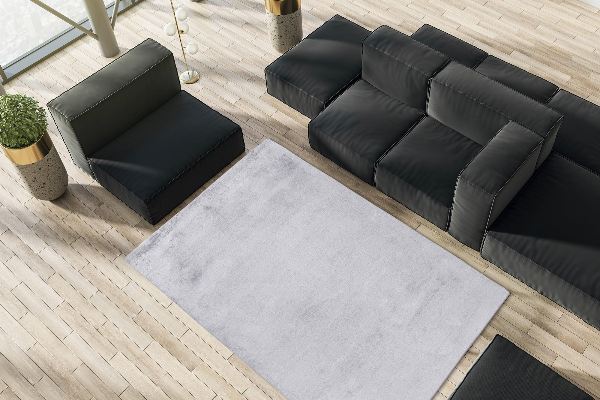 Kayoom Kurzflorteppich Raika 125 grau B/H/L: ca. 160x2,5x230 cm Raika 125 - weiß/grau (230,00/160,00/2,50cm) - Kayoom
