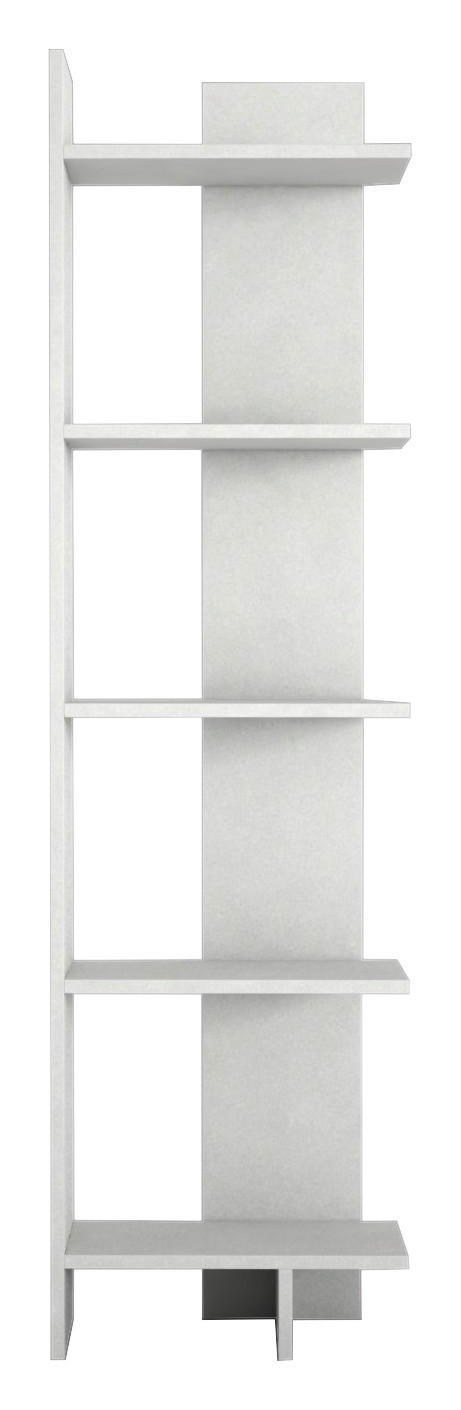 Regal Perla weiß B/H/T: ca. 48,5x170x22 cm Perla - weiß (48,50/170,00/22,00cm) - moebel17