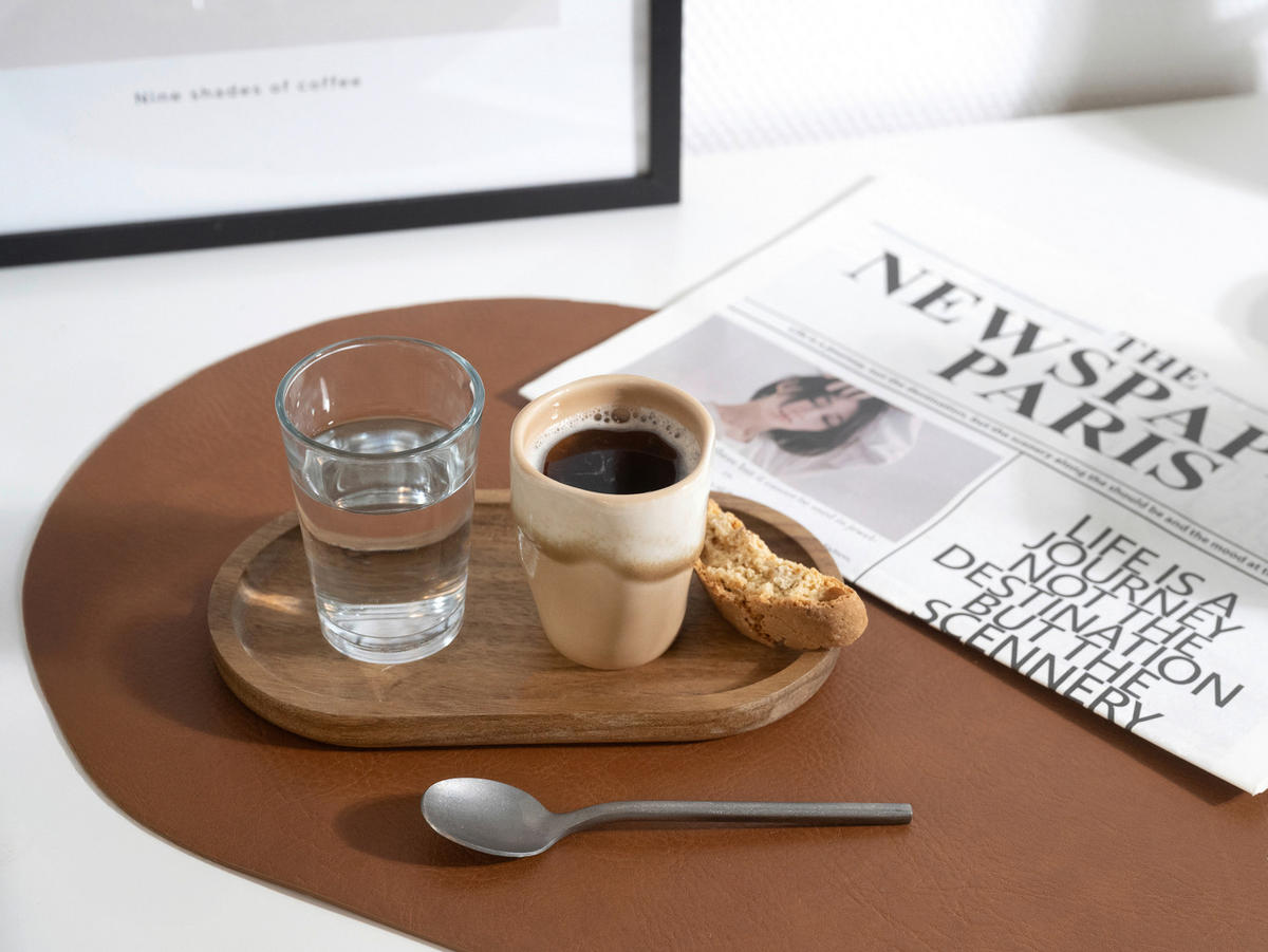 CreaTable Espressotassenset Squeezy Mocha braun Steinzeug 4 tlg. Squeezy Mocha - braun - CreaTable