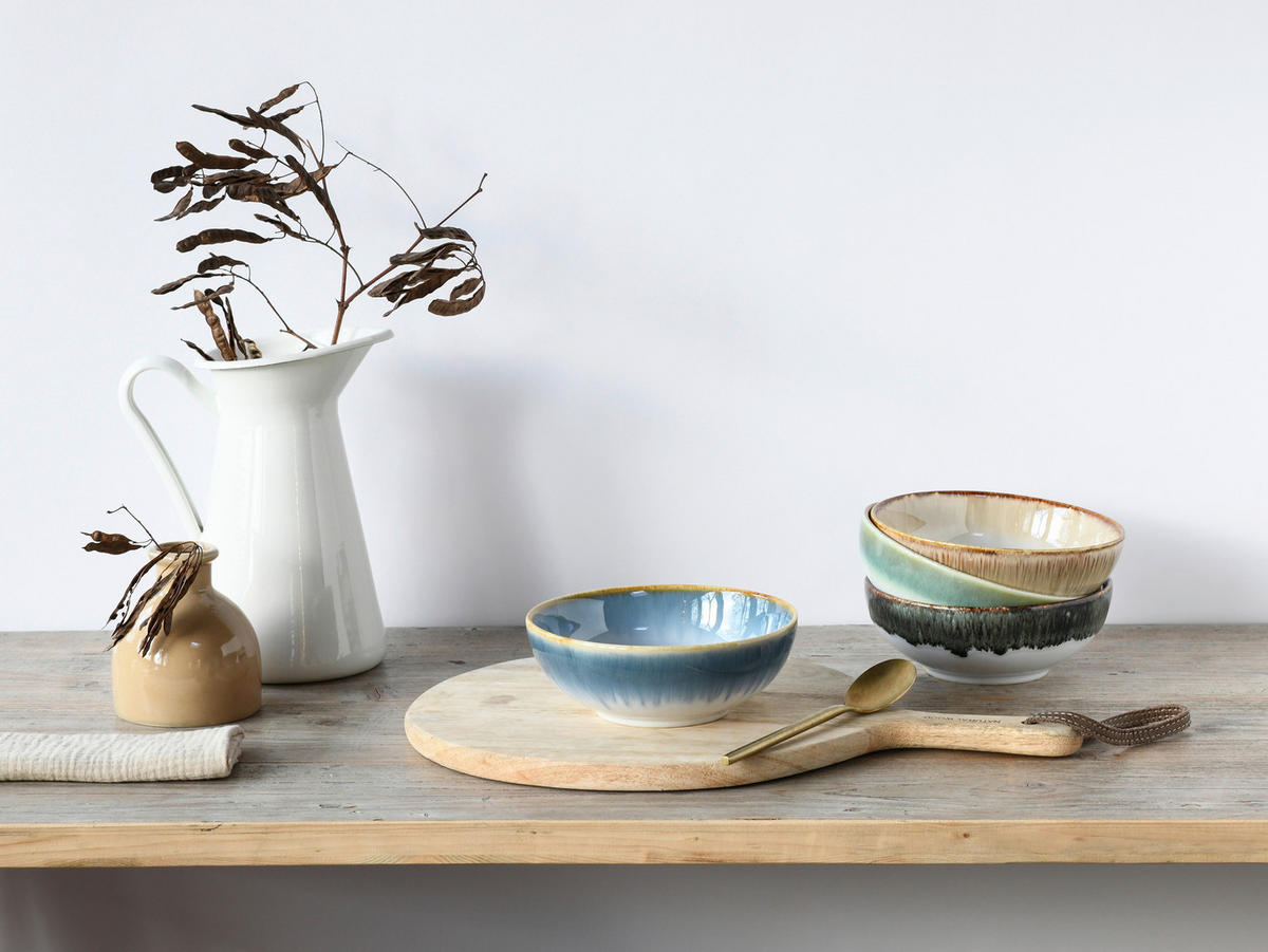 CreaTable Müslischalenset Cascade Bowls Mix Smoothie bunt Steinzeug Cascade Bowls Mix Smoothie - bunt - CreaTable