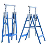 Werkstatt-Zubehör blau B/H/L: ca. 58x68x130 cm Gerüstbock - blau (130,00/58,00/68,00cm) - HOMCOM