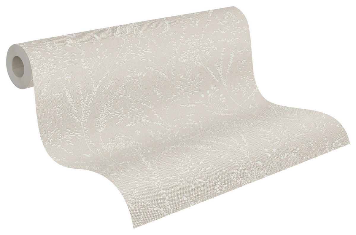 A.S.Creation Vliestapete beige weiß B/H/D: ca. 53x1005x9,2 cm Vliestapete - beige/weiß (9,20/1005,00cm) - A.S.Creation
