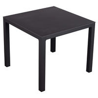 deVries Tisch Dining grau Aluminium B/H/L: ca. 90x76x90 cm Tisch Dining - grau (90,00/90,00/76,00cm) - deVries