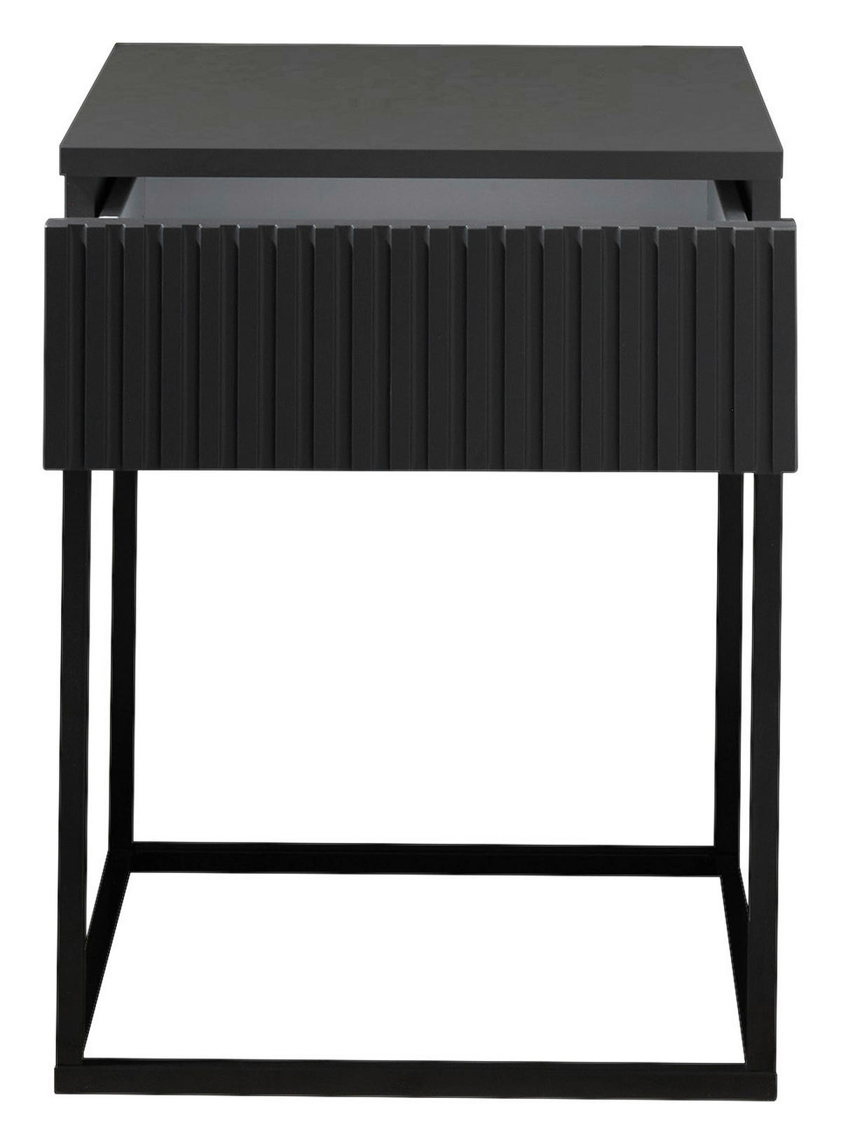 Nachtkonsole Marle Graphit B/H/T: ca. 40x52x39 cm Marle - Graphit/schwarz (40,00/52,00/39,00cm)