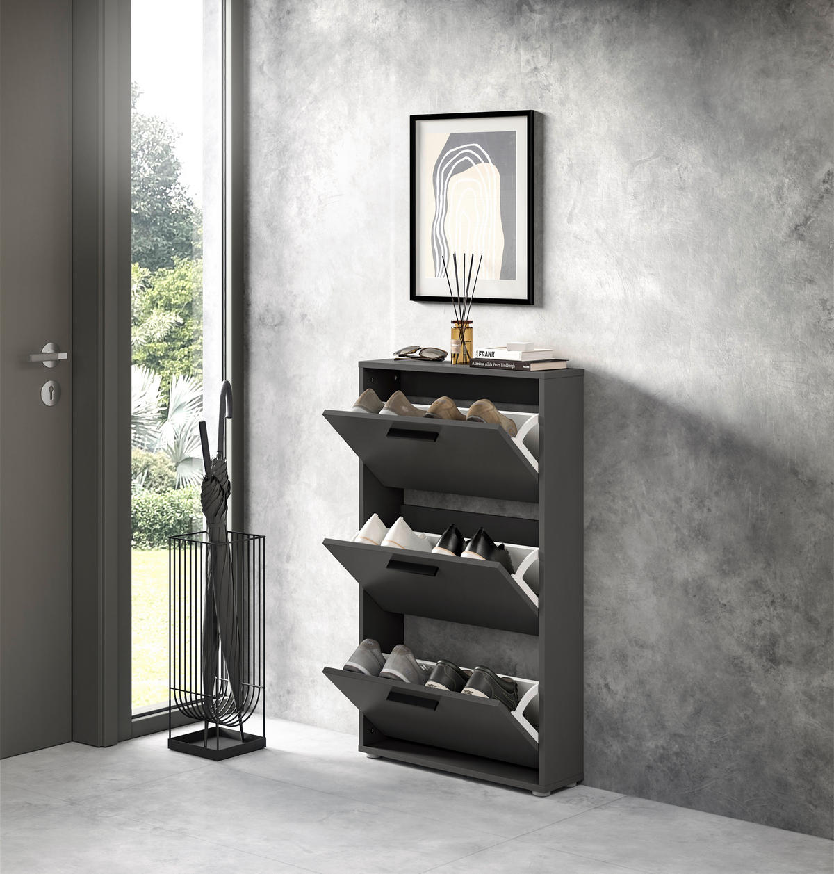 Schuhkipper SAM anthrazit B/H/T: ca. 59x103x17 cm SAM - anthrazit (59,00/103,00/17,00cm)