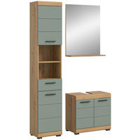 Badezimmer-Set Scout Eiche Artisan Nachbildung salbei Nachbildung B/H/T: ca. 112x191x34 cm Scout - Eiche/salbei (112,00/191,00/34,00cm) - xonox.home