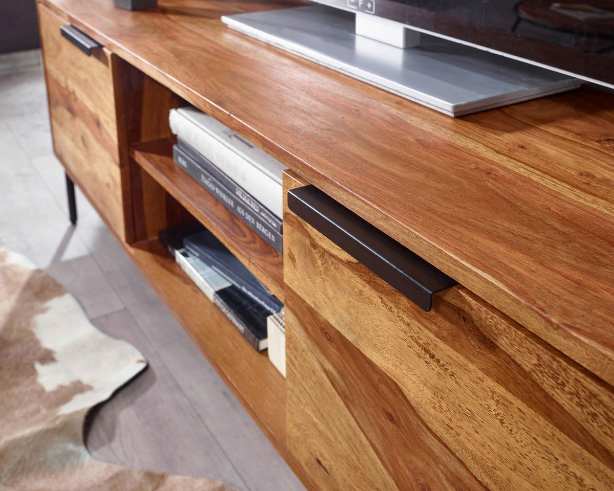 Lowboard rosenholz Nachbildung B/H/T: ca. 147x51x38 cm Lowboard - rosenholz (147,00/51,00/38,00cm) - Wohnling