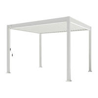 PergoLine Pergola Trumpf weiß Aluminium B/H/L: ca. 360x255x300 cm Trumpf - weiß (300,00/360,00/255,00cm) - PergoLine