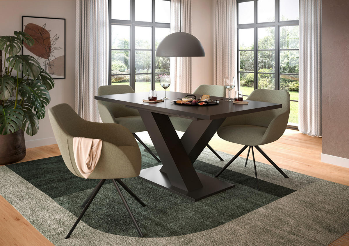 Esstisch Motion grau B/H/T: ca. 150x76x80 cm Motion - grau (150,00/76,00/80,00cm) - xonox.home