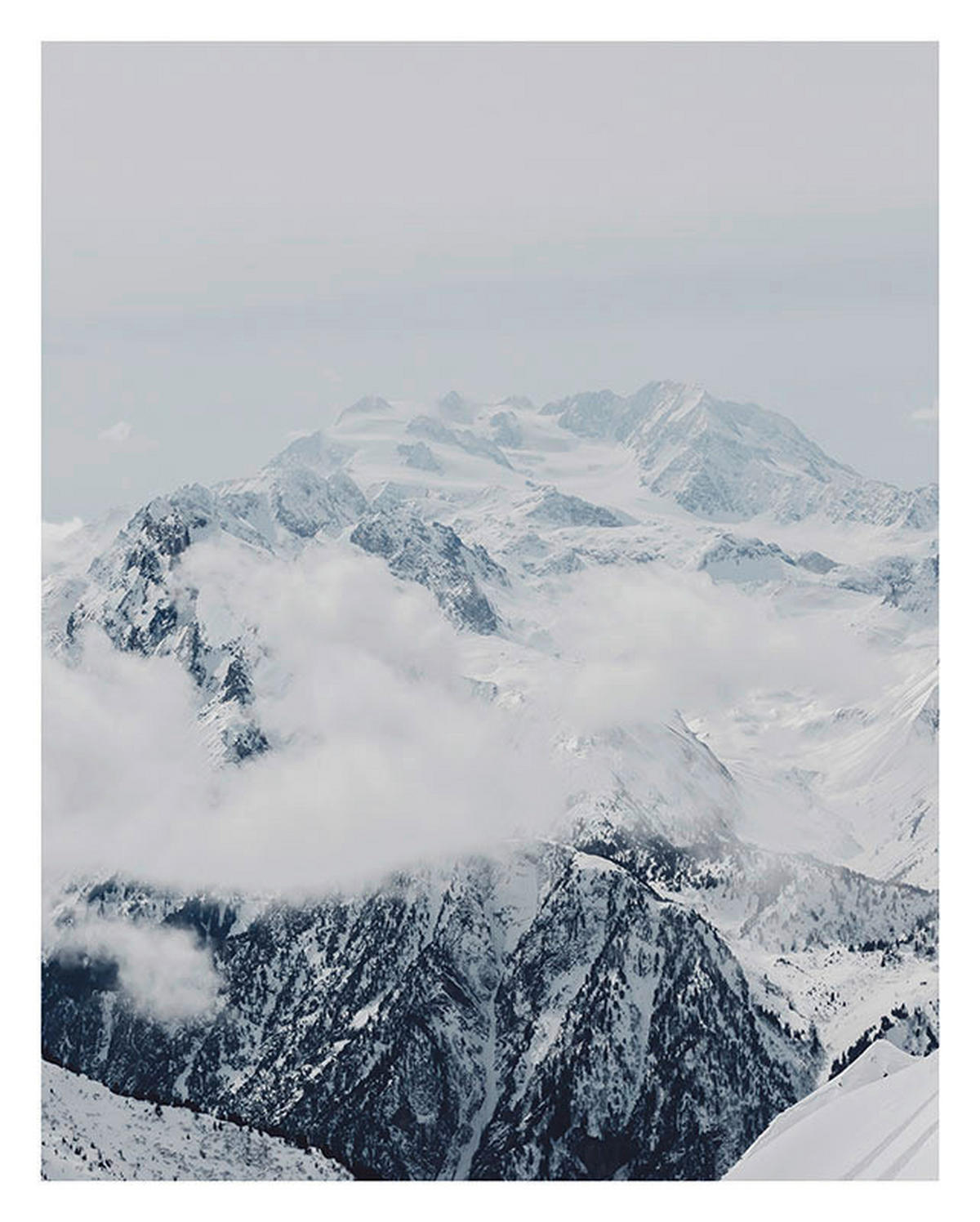 Komar Poster Mountains Clouds Berge B/L: ca. 40x50 cm Mountains Clouds - (40,00/50,00cm) - Komar