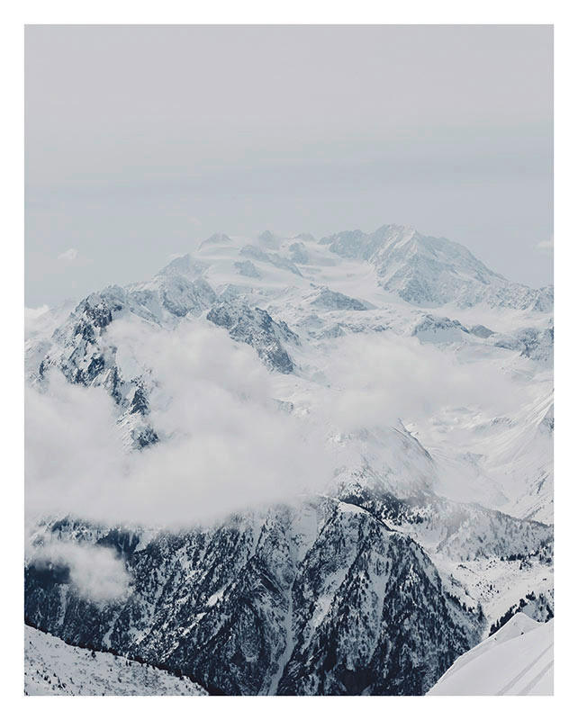 Komar Wandbild Mountains Clouds Berge B/L: ca. 40x50 cm günstig online kaufen