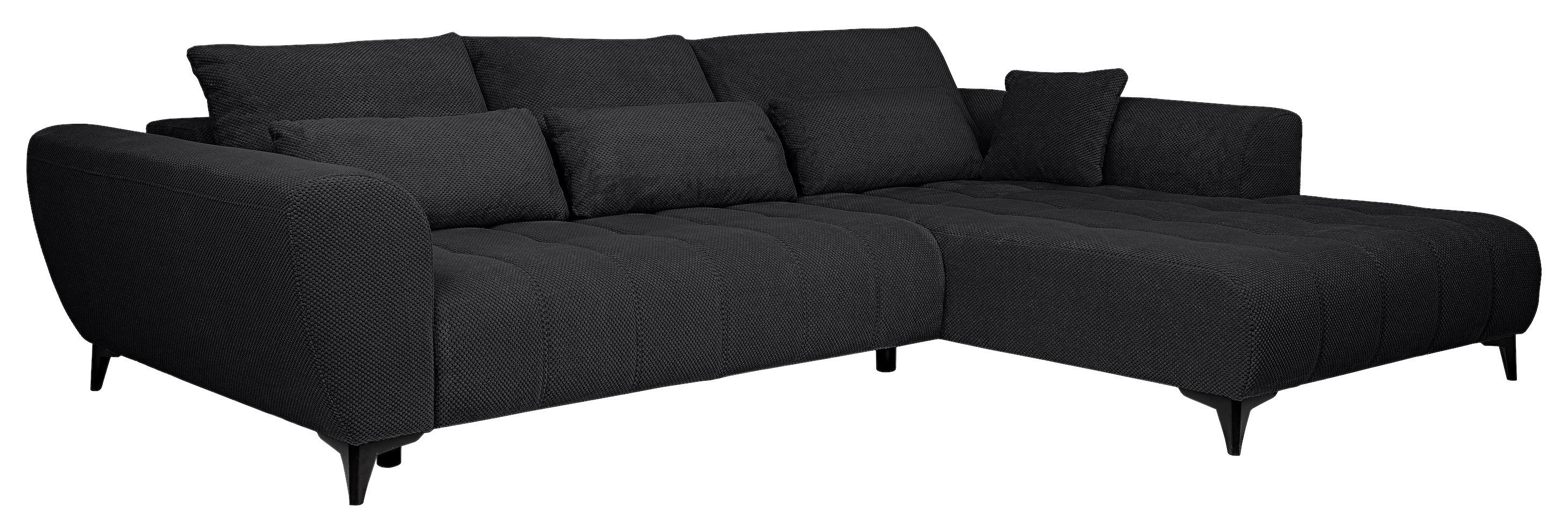 Funktionsecke Garay-S schwarz Microfaser B/H/T: ca. 287x83x220 cm Garay-S - schwarz (287,00/83,00/220,00cm)