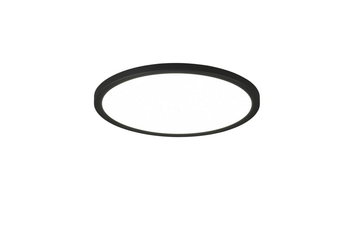 Reality LED-Deckenleuchte schwarz Kunststoff H/D: ca. 2,5x29 cm LED-Deckenleuchte_Aureo - schwarz (29,00/2,50cm) - Reality