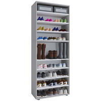 Schuhregal Lona weiß B/H/T: ca. 70x183x37 cm Lona - weiß (70,00/183,00/37,00cm) - VCM Möbel