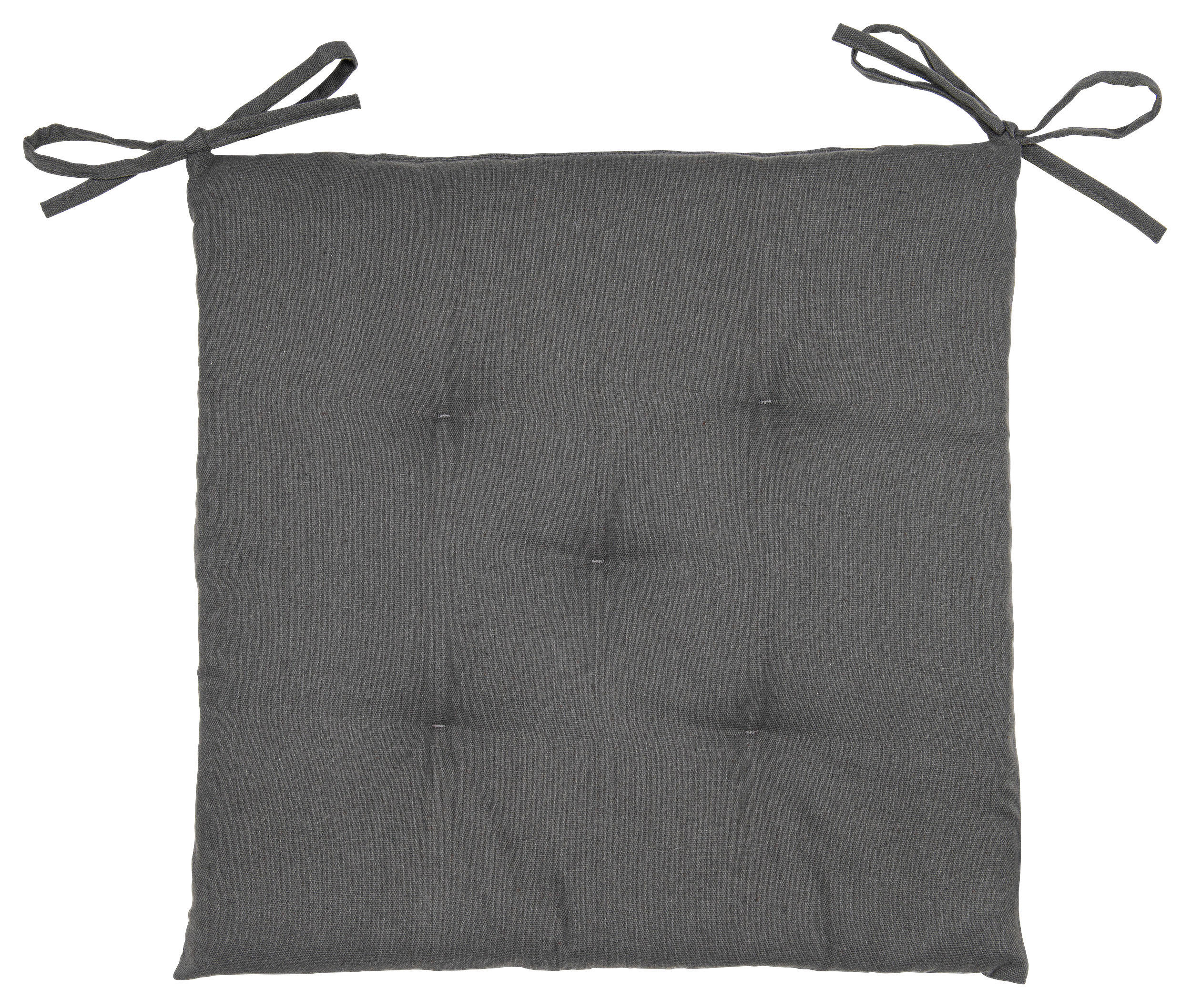 Auflage Fiona anthrazit Baumwolle B/H/L: ca. 40x4x40 cm Fiona - anthrazit (40,00/40,00/4,00cm)