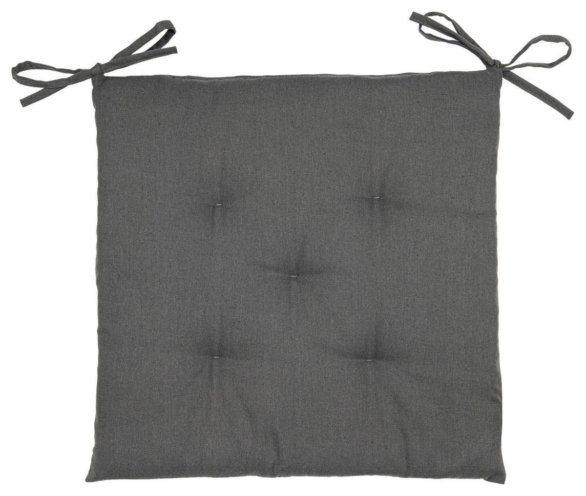 Auflage Fiona anthrazit Baumwolle B/H/L: ca. 40x4x40 cm Fiona - anthrazit (40,00/40,00/4,00cm)