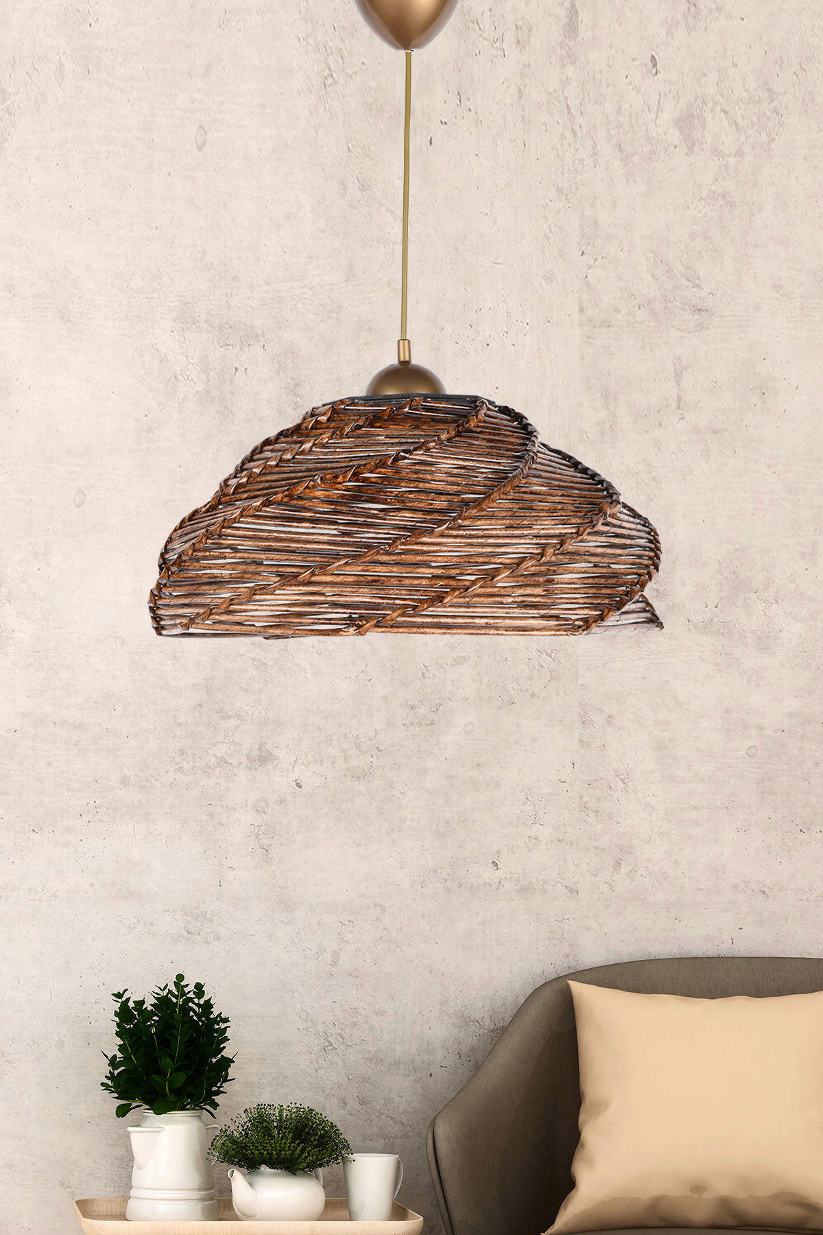 Opviq Pendelleuchte B/H/T/L/D: ca. 36x65x36x36x36 cm E27 1 Brennstellen Pendelleuchte_SH200 - (36,00/36,00/65,00cm) - Opviq