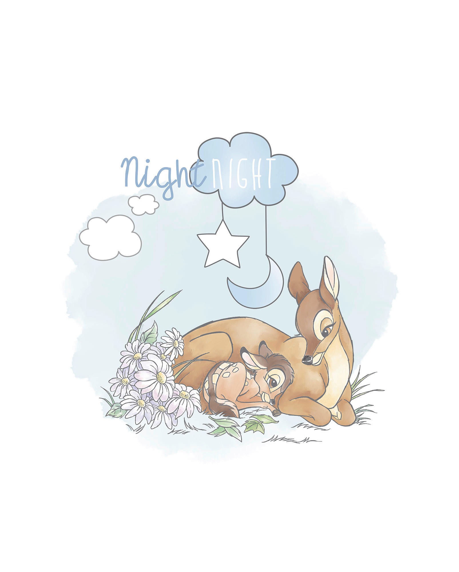 Komar Poster Bambi Good Night Disney B/L: ca. 40x50 cm günstig online kaufen