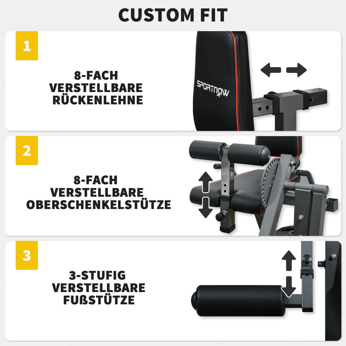 SPORTNOW Beinstrecker schwarz Stahl B/H/L: ca. 90x105x100 cm Beinstrecker - schwarz/grau (100,00/90,00/105,00cm) - SPORTNOW