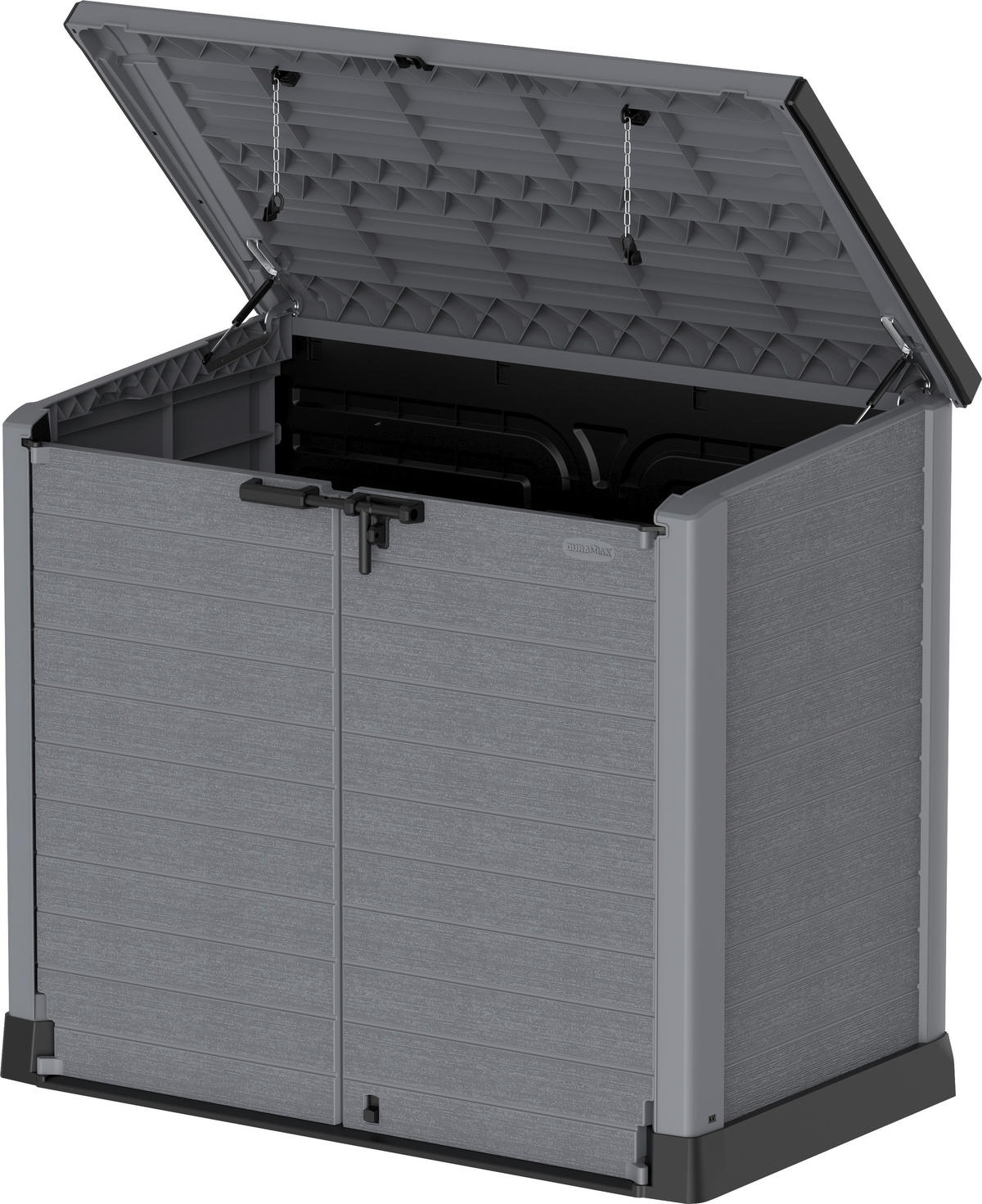 VCM Mülltonnenbox 2er StoreAway grau Kunststoff B/H/L: ca. 145x125x83 cm StoreAway - grau (83,00/145,00/125,00cm) - VCM