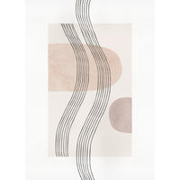 Komar Poster Line Art Waves Abstrakt B/L: ca. 50x70 cm Line Art Waves - (50,00/70,00cm) - Komar