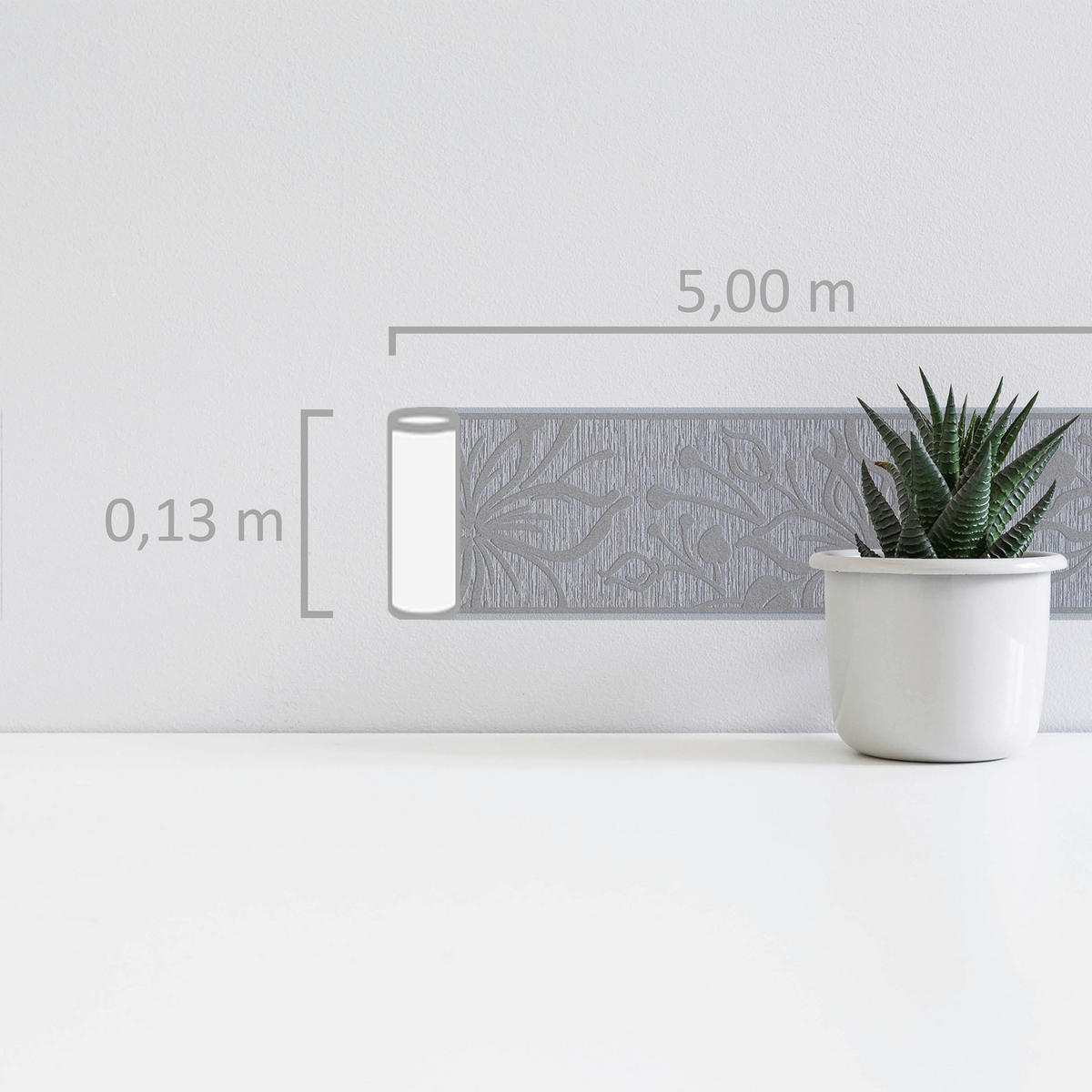 A.S.Creation Bordüre B/H/D: ca. 13x500x8,5 cm Borte_selbstklebend - (8,50/500,00cm) - A.S.Creation