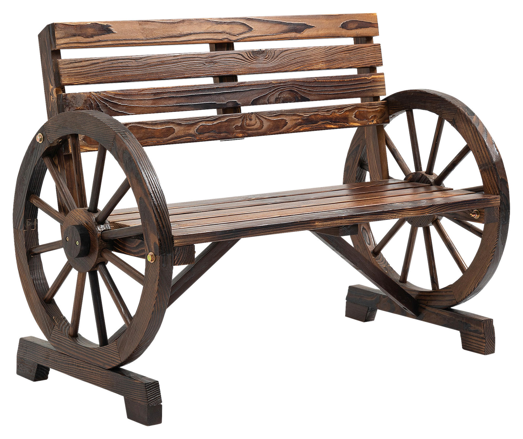 Outsunny Gartenbank Gartenbank - grau (105,50/56,00/79,00cm) - Outsunny
