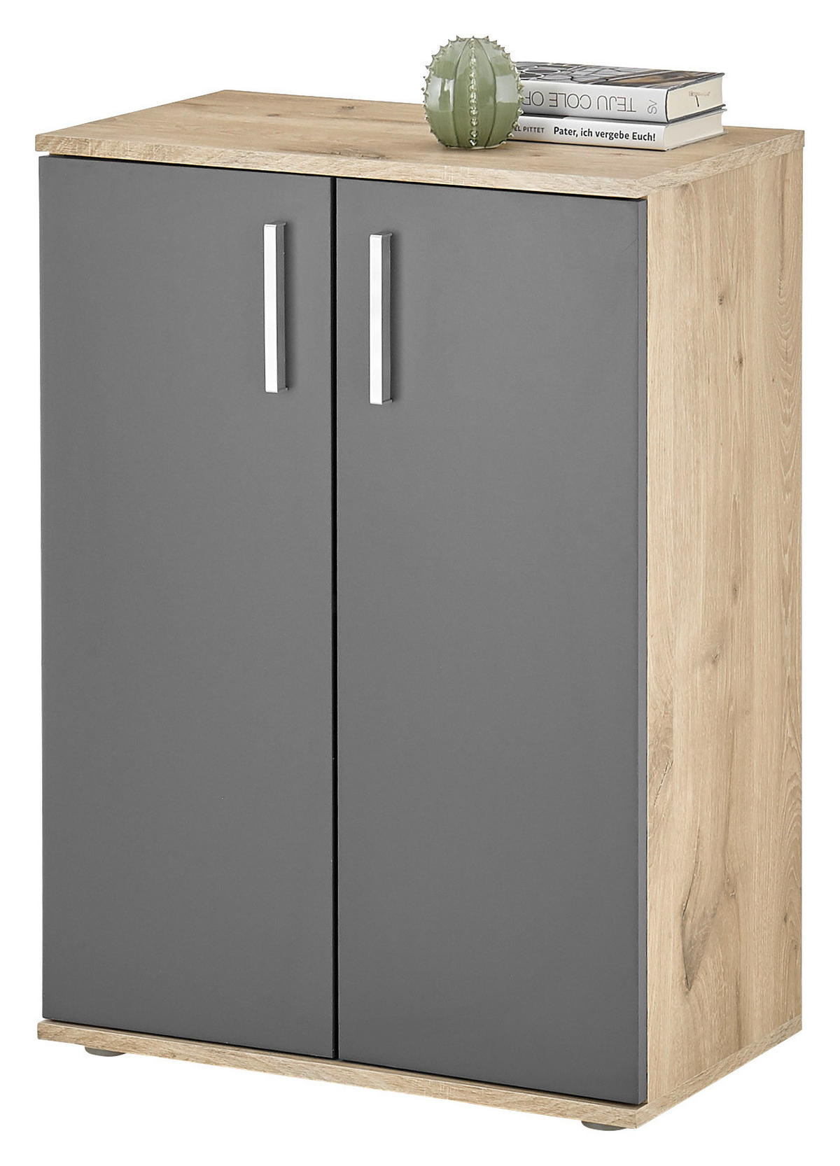 Kommode BC 1040 Eiche Viking Nachbildung dunkelgrau B/H/T: ca. 60x84x35 cm BC 1040 - dunkelgrau (60,00/84,00/35,00cm)