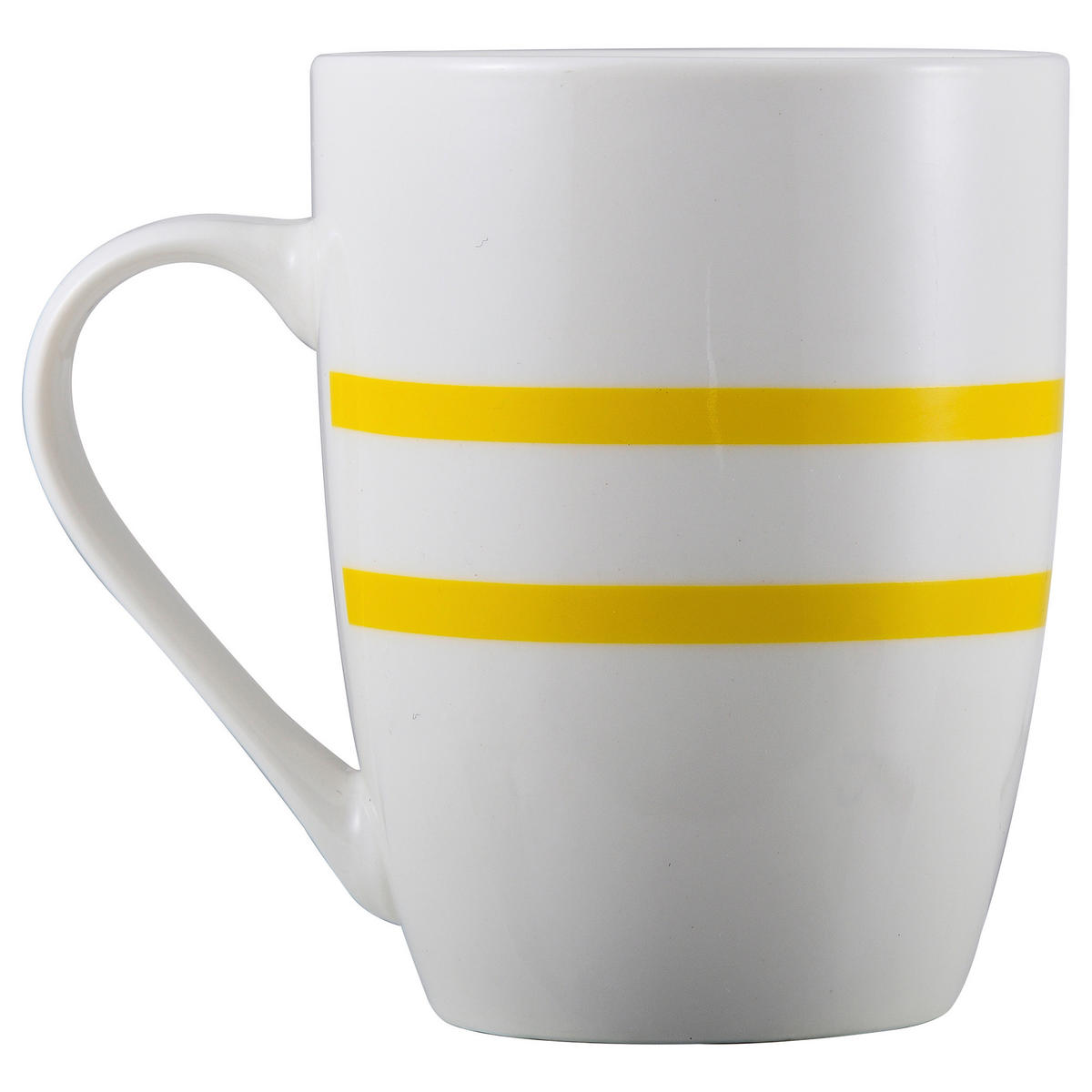 BENETTON Kaffeebecherset Rainbow weiß Keramik Rainbow - weiß/gelb - BENETTON