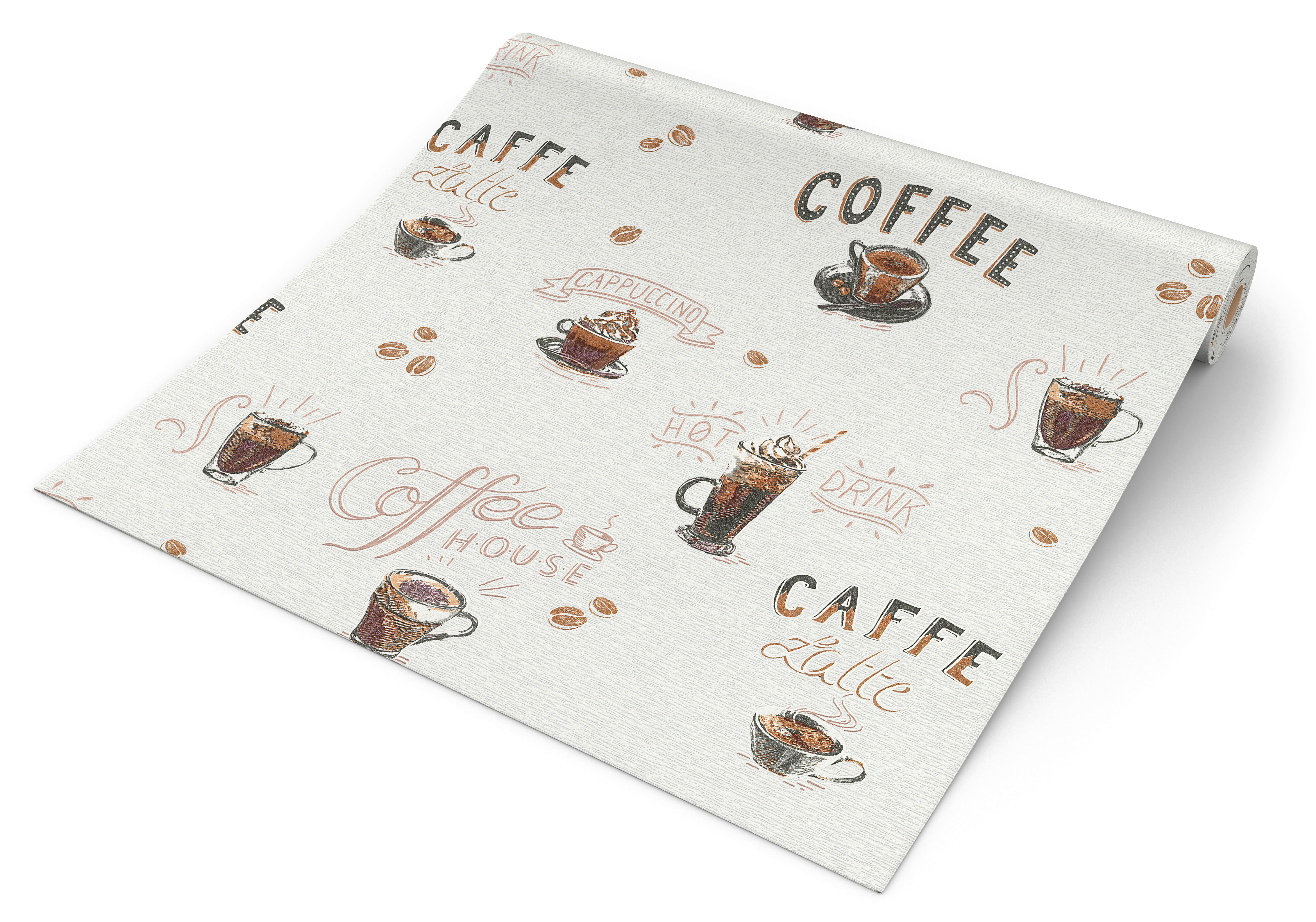 Erismann Vliestapete Coffee creme B/L: ca. 53x1005 cm Vliestapete_10410-14 - creme (53,00/1005,00cm) - Erismann