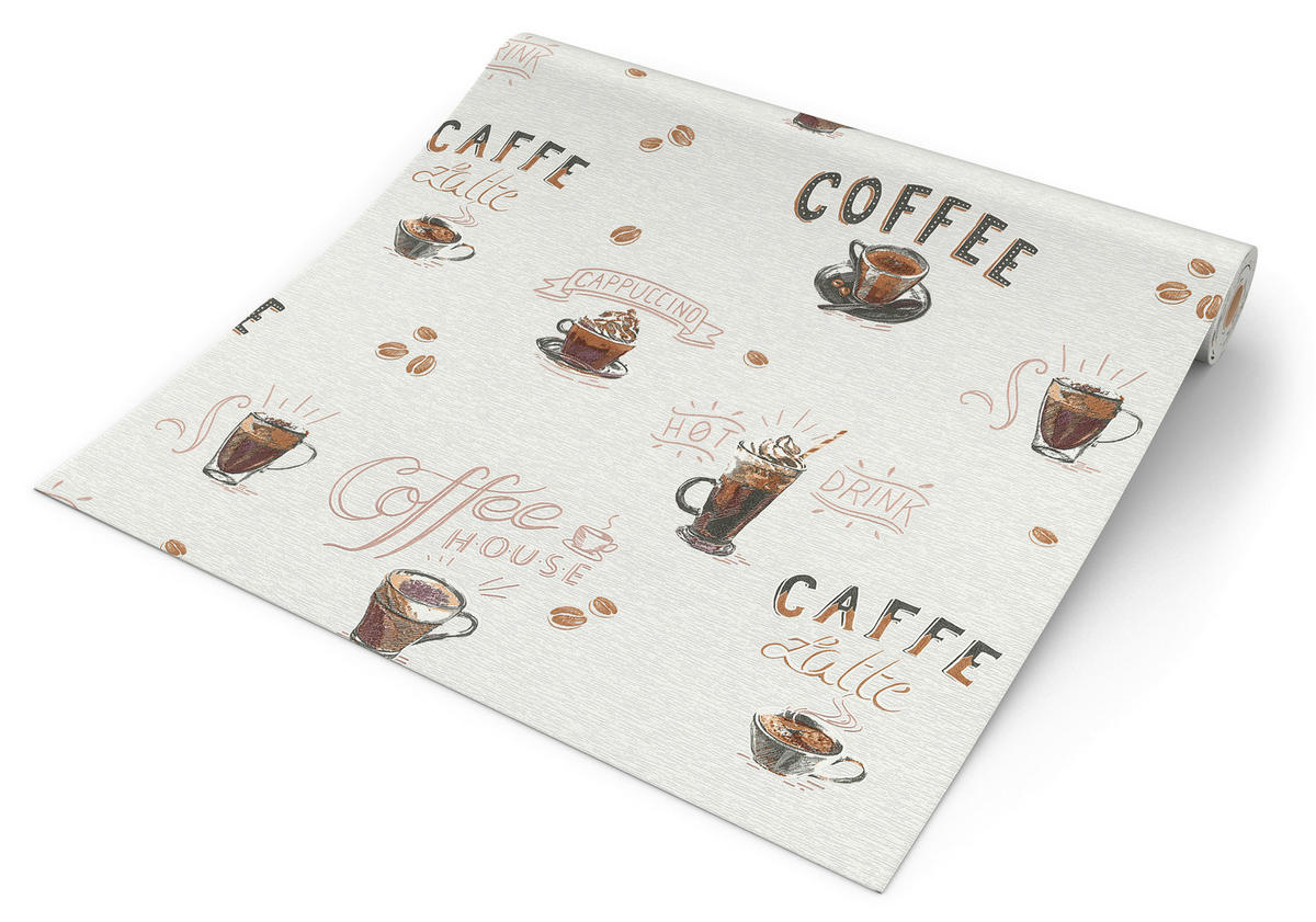 Erismann Vliestapete Coffee creme B/L: ca. 53x1005 cm Vliestapete_10410-14 - creme (53,00/1005,00cm) - Erismann
