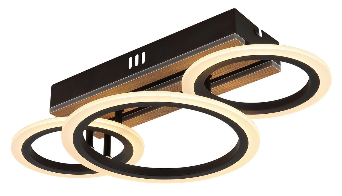 GLOBO Deckenventilator Deckenleuchte-Blevins - schwarz (52,00/30,00/15,00cm) - GLOBO