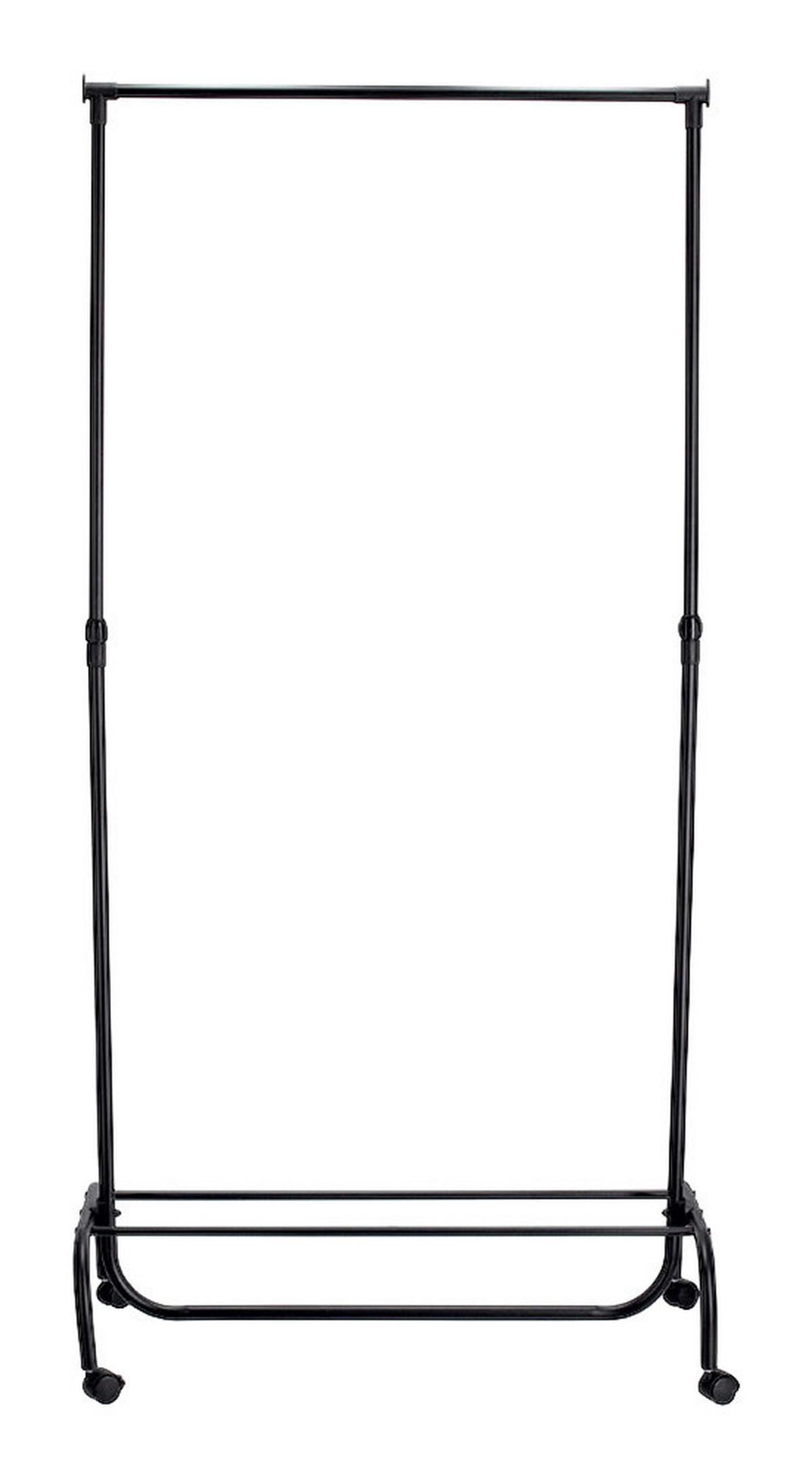 Zeller Kleiderständer schwarz Kunststoff B/H/L: ca. 43x175x86 cm Rollkleiderständer - schwarz (86,00/43,00/175,00cm) - Zeller