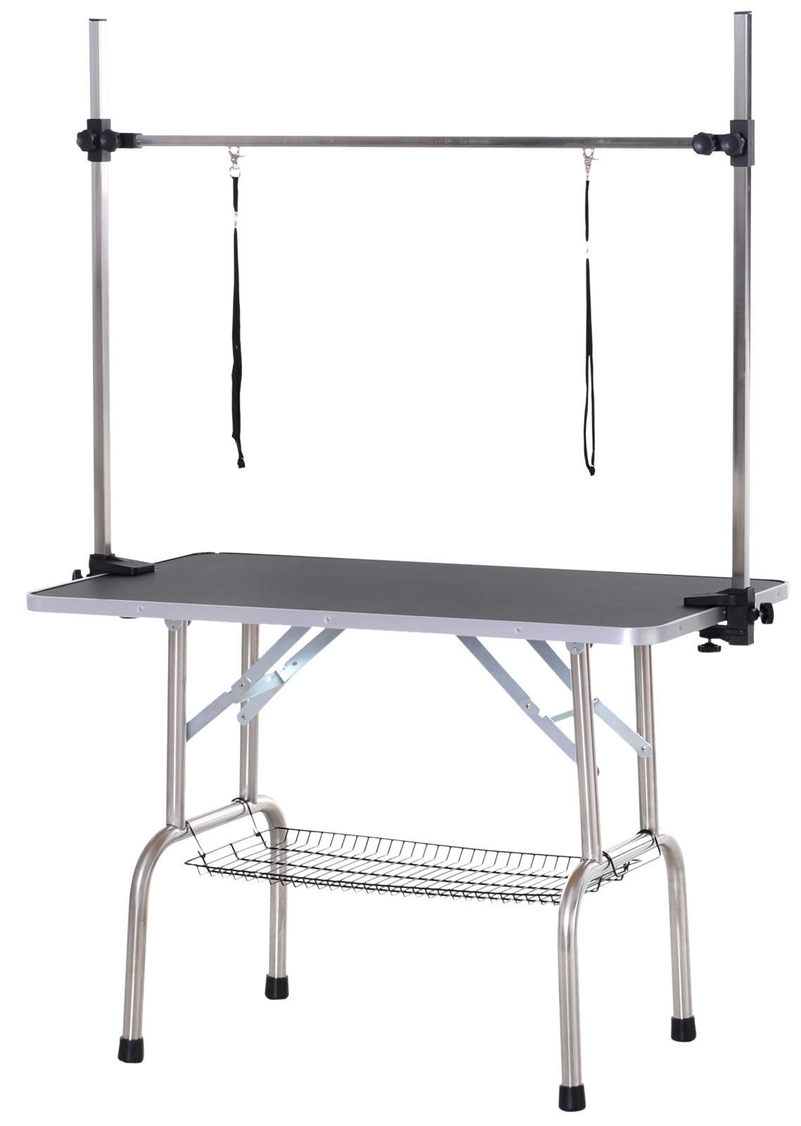 PawHut Hundetrimmtisch schwarz Gummi B/H/L: ca. 60x170x107 cm Hundetrimmtisch - schwarz (107,00/60,00/170,00cm) - PawHut