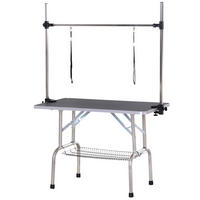 PawHut Hundetrimmtisch schwarz Gummi B/H/L: ca. 60x170x107 cm Hundetrimmtisch - schwarz (107,00/60,00/170,00cm) - PawHut