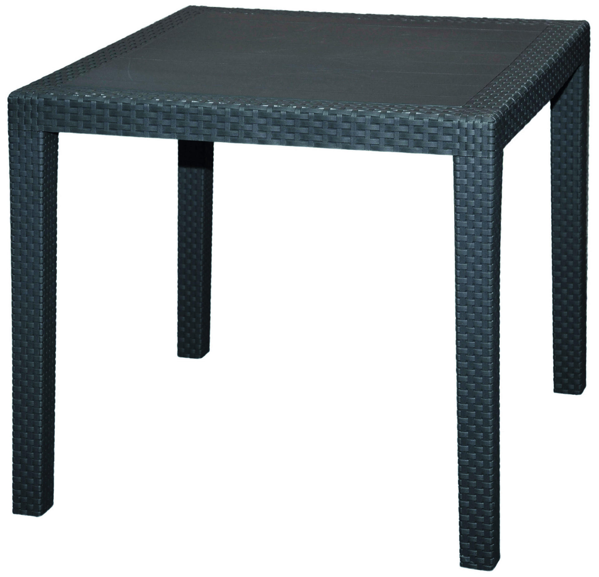 ProGarden Tisch King anthrazit Kunststoff B/H/L: ca. 79x72x79 cm King - anthrazit (79,00/79,00/72,00cm) - ProGarden